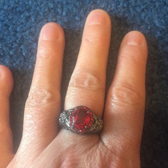 Lab created ruby ring - Picture 3 of 3